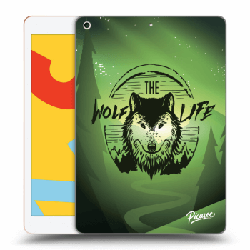 Picasee transparente Silikonhülle für Apple iPad 10.2" 2019 (7. gen) - Wolf life