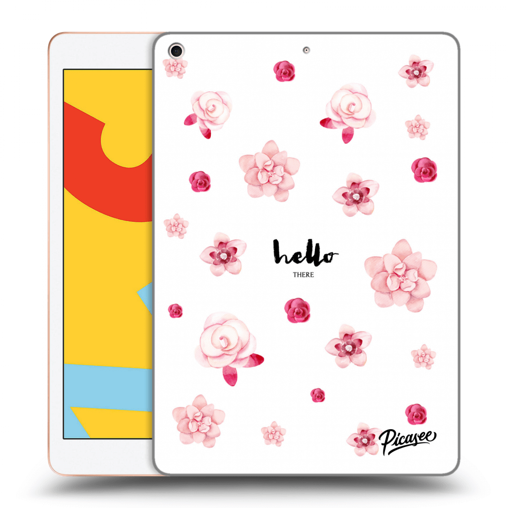 Picasee transparente Silikonhülle für Apple iPad 10.2" 2019 (7. gen) - Hello there