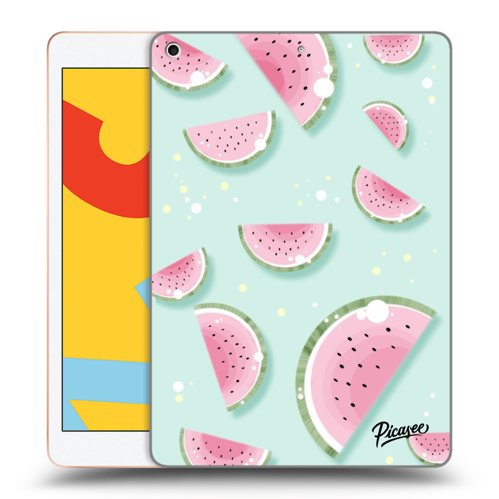 Picasee transparente Silikonhülle für Apple iPad 10.2" 2019 (7. gen) - Watermelon 2