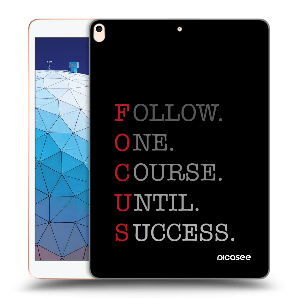 Picasee Schwarze Silikonhülle für Apple iPad Air 10.5" 2019 (3.gen) - Focus