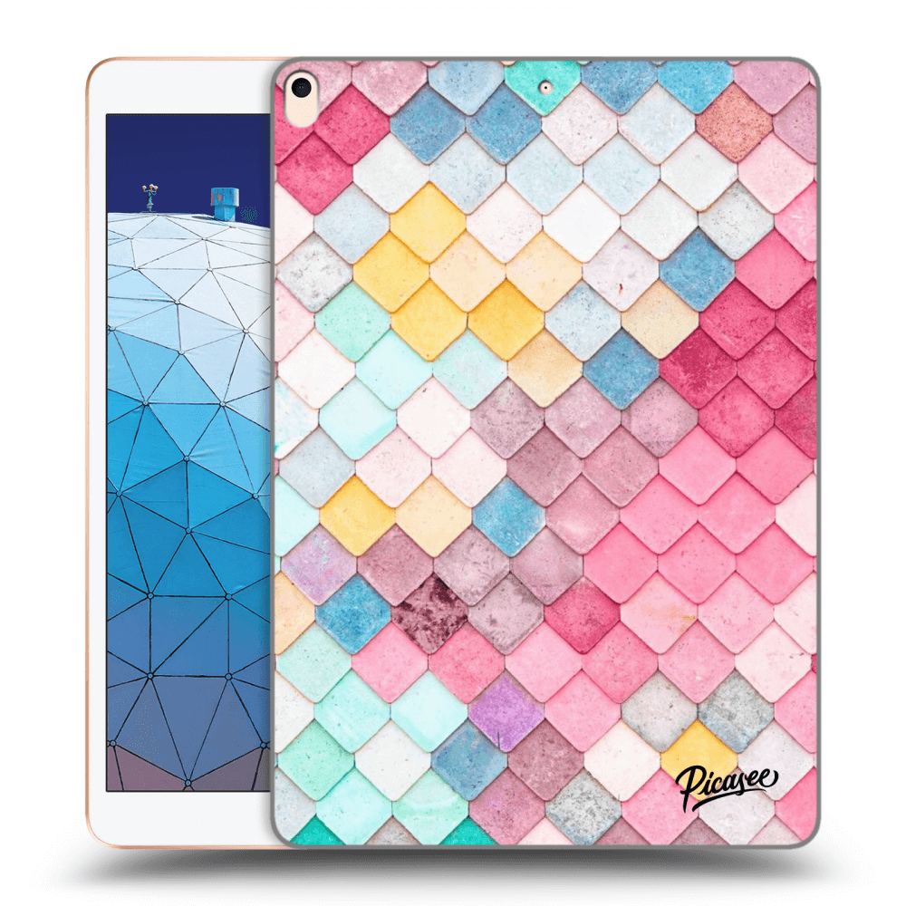 Picasee transparente Silikonhülle für Apple iPad Air 10.5" 2019 (3.gen) - Colorful roof