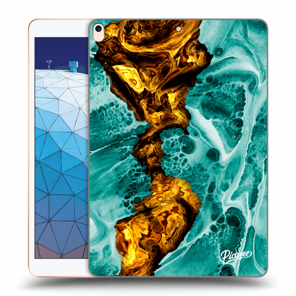 Picasee transparente Silikonhülle für Apple iPad Air 10.5" 2019 (3.gen) - Goldsky