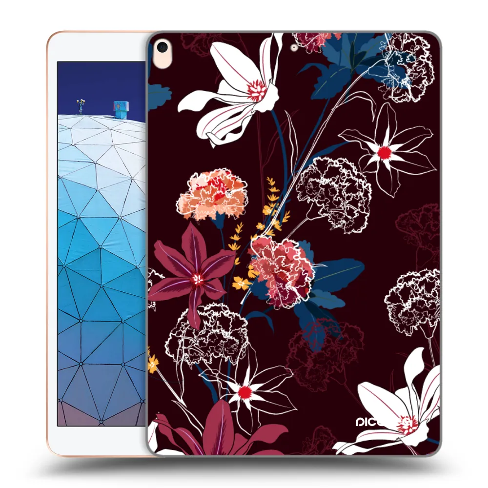 Picasee transparente Silikonhülle für Apple iPad Air 10.5" 2019 (3.gen) - Dark Meadow