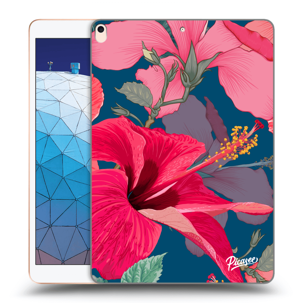 Picasee transparente Silikonhülle für Apple iPad Air 10.5" 2019 (3.gen) - Hibiscus