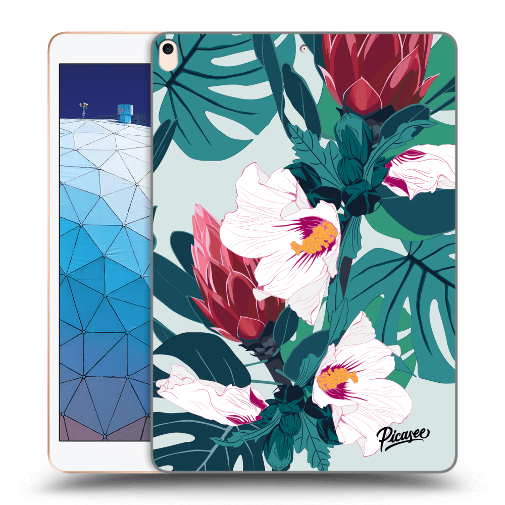 Picasee transparente Silikonhülle für Apple iPad Air 10.5" 2019 (3.gen) - Rhododendron