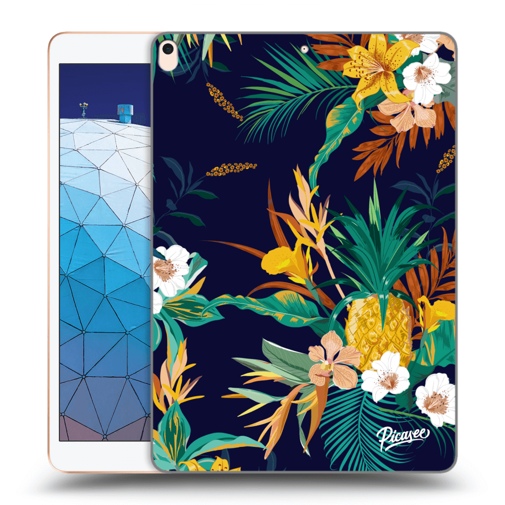 Picasee transparente Silikonhülle für Apple iPad Air 10.5" 2019 (3.gen) - Pineapple Color