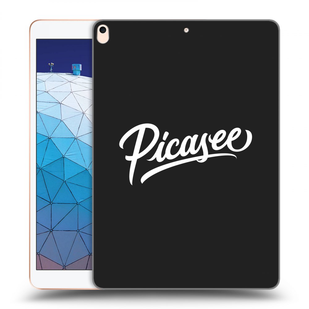 Picasee Schwarze Silikonhülle für Apple iPad Air 10.5" 2019 (3.gen) - Picasee - old logo - white