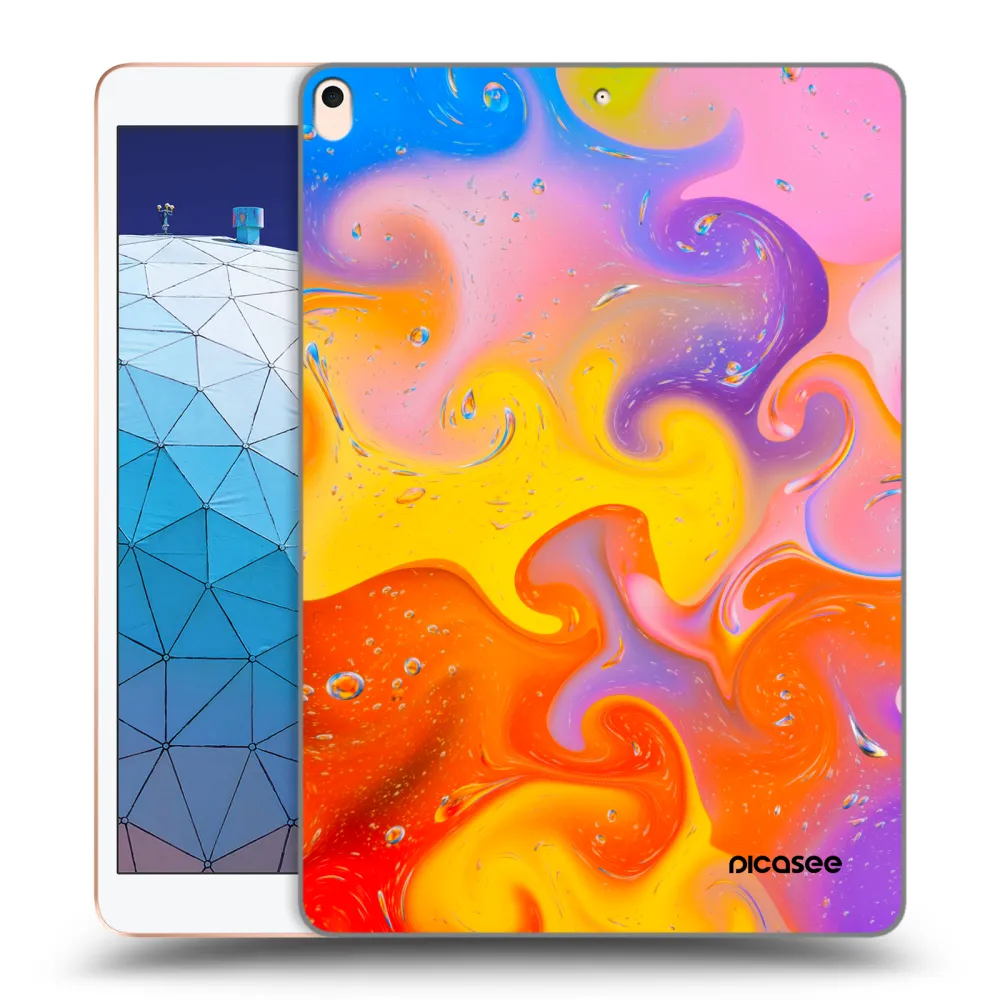 Picasee transparente Silikonhülle für Apple iPad Air 10.5" 2019 (3.gen) - Bubbles