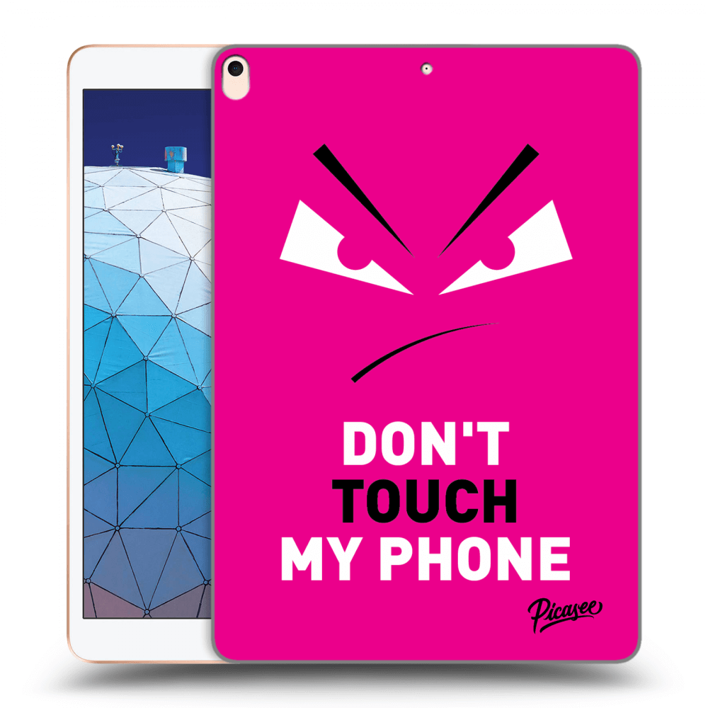 Picasee transparente Silikonhülle für Apple iPad Air 10.5" 2019 (3.gen) - Evil Eye - Pink