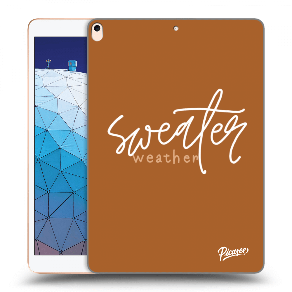 Picasee transparente Silikonhülle für Apple iPad Air 10.5" 2019 (3.gen) - Sweater weather