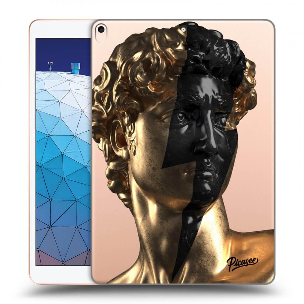 Picasee transparente Silikonhülle für Apple iPad Air 10.5" 2019 (3.gen) - Wildfire - Gold