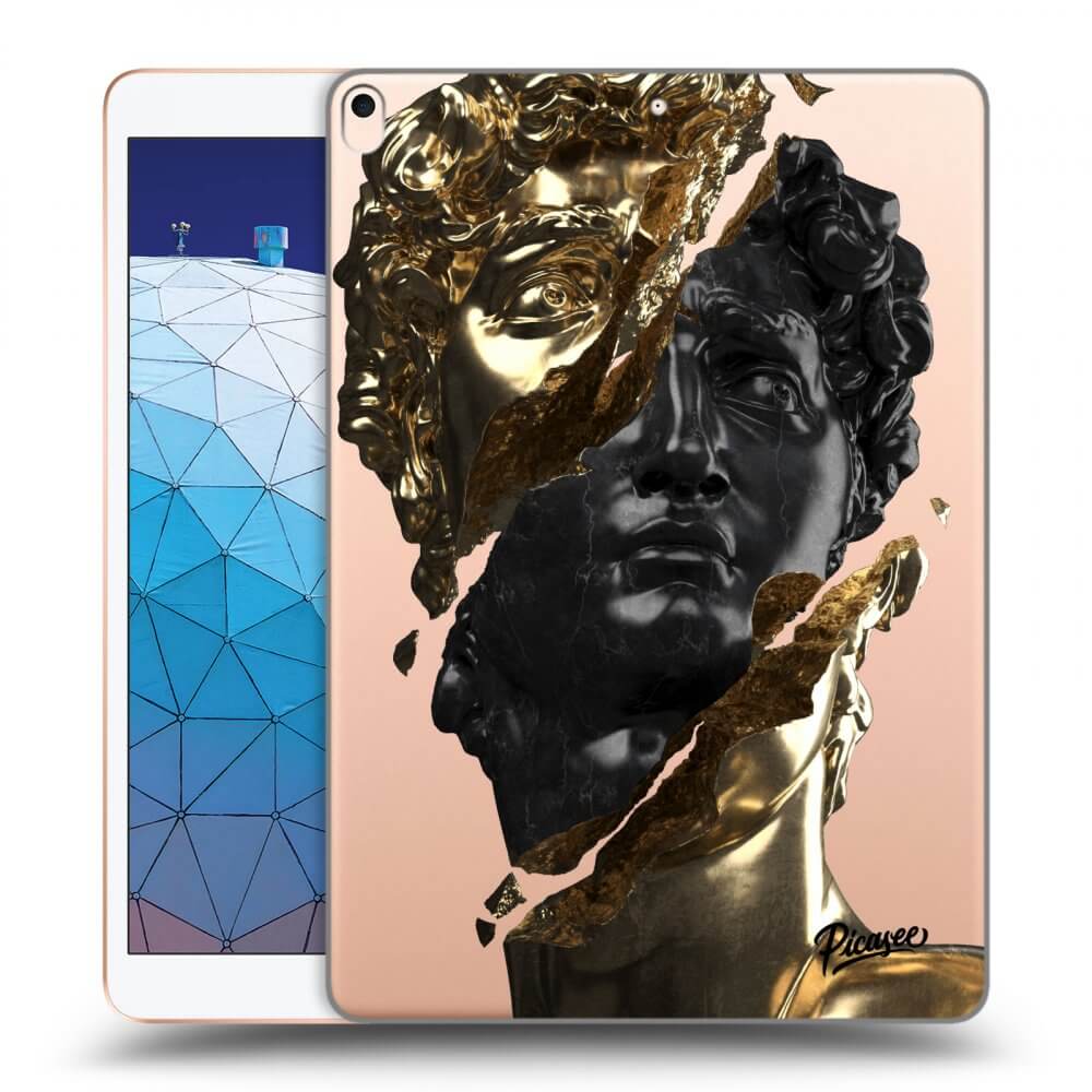 Picasee transparente Silikonhülle für Apple iPad Air 10.5" 2019 (3.gen) - Gold - Black