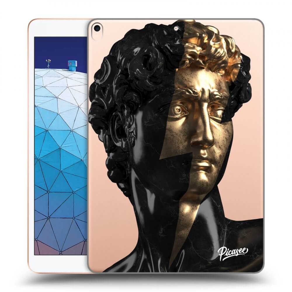 Picasee transparente Silikonhülle für Apple iPad Air 10.5" 2019 (3.gen) - Wildfire - Black