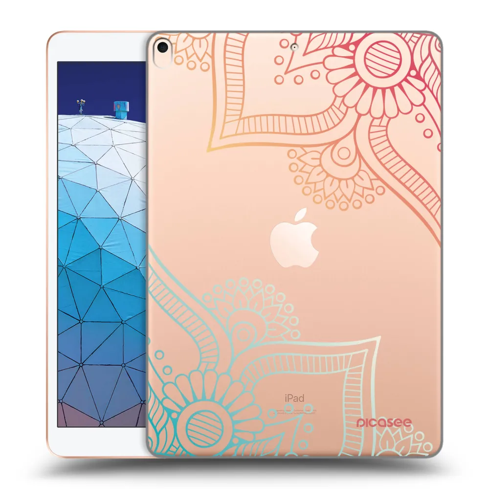 Picasee transparente Silikonhülle für Apple iPad Air 10.5" 2019 (3.gen) - Blumenmuster