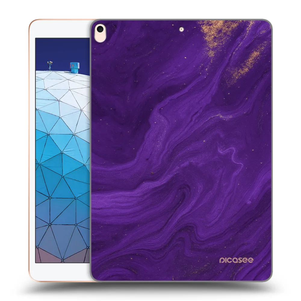 Picasee transparente Silikonhülle für Apple iPad Air 10.5" 2019 (3.gen) - Purple