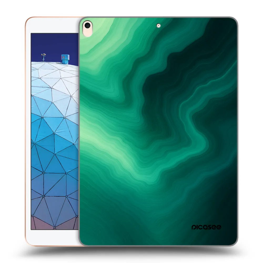 Picasee transparente Silikonhülle für Apple iPad Air 10.5" 2019 (3.gen) - Malachite