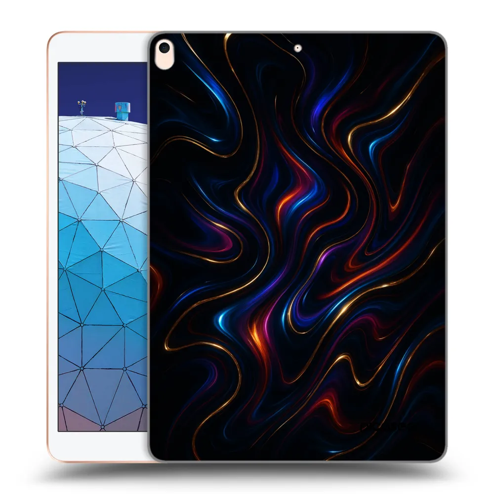 Picasee transparente Silikonhülle für Apple iPad Air 10.5" 2019 (3.gen) - Noir