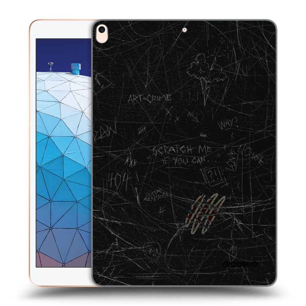 Picasee transparente Silikonhülle für Apple iPad Air 10.5" 2019 (3.gen) - SCRATCH