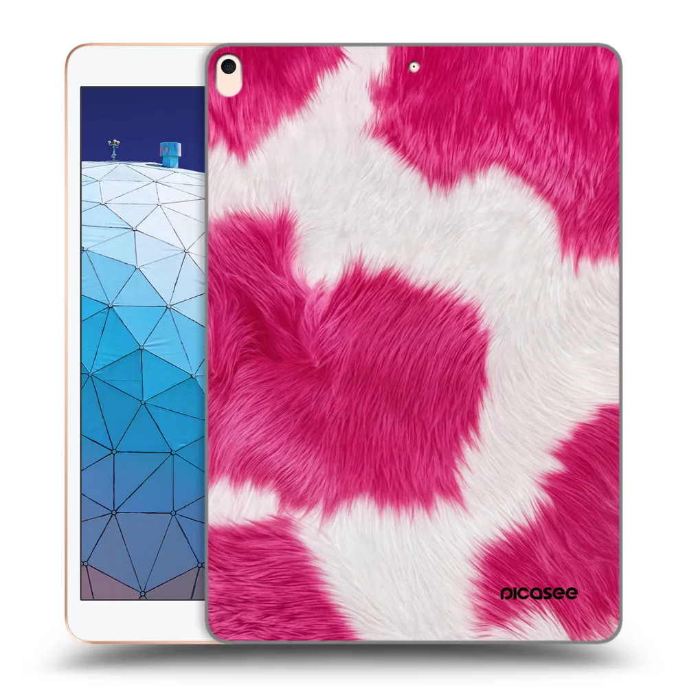 Picasee transparente Silikonhülle für Apple iPad Air 10.5" 2019 (3.gen) - Pink Moo