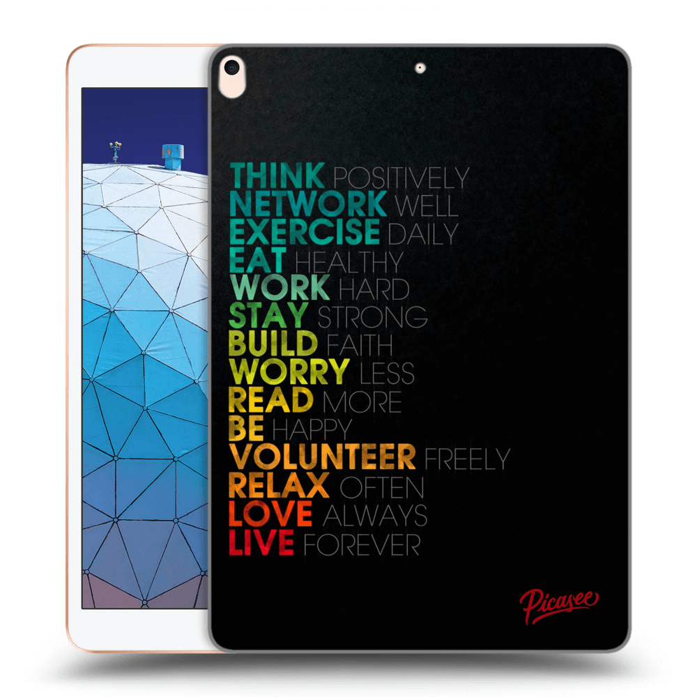 Picasee transparente Silikonhülle für Apple iPad Air 10.5" 2019 (3.gen) - Motto life