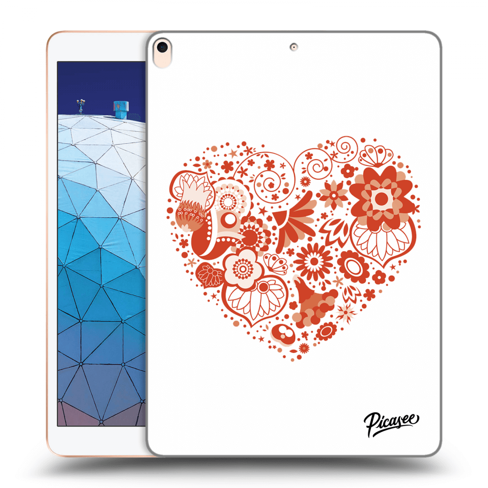 Picasee transparente Silikonhülle für Apple iPad Air 10.5" 2019 (3.gen) - Big heart