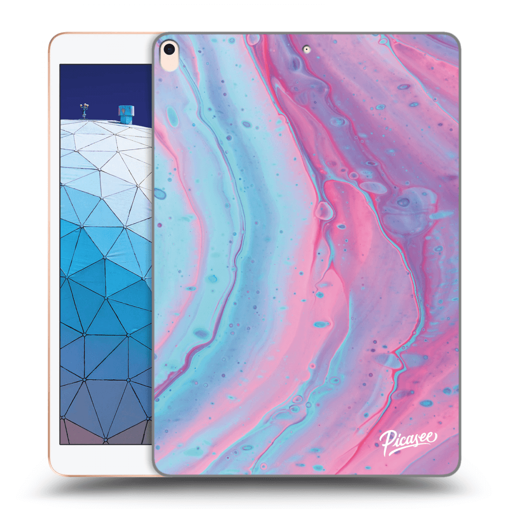 Picasee transparente Silikonhülle für Apple iPad Air 10.5" 2019 (3.gen) - Pink liquid
