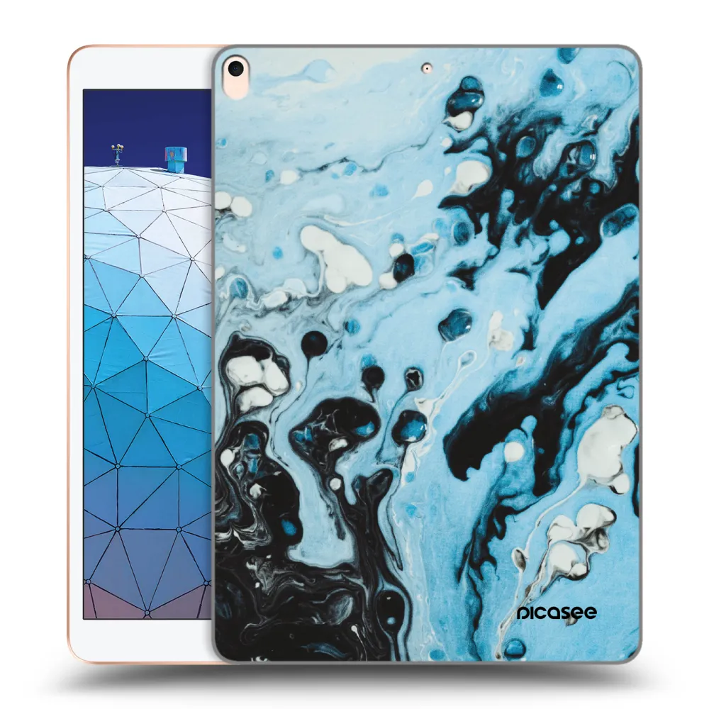 Picasee transparente Silikonhülle für Apple iPad Air 10.5" 2019 (3.gen) - Organic blue