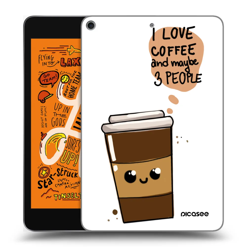 Picasee transparente Silikonhülle für Apple iPad mini 2019 (5. gen) - Cute coffee