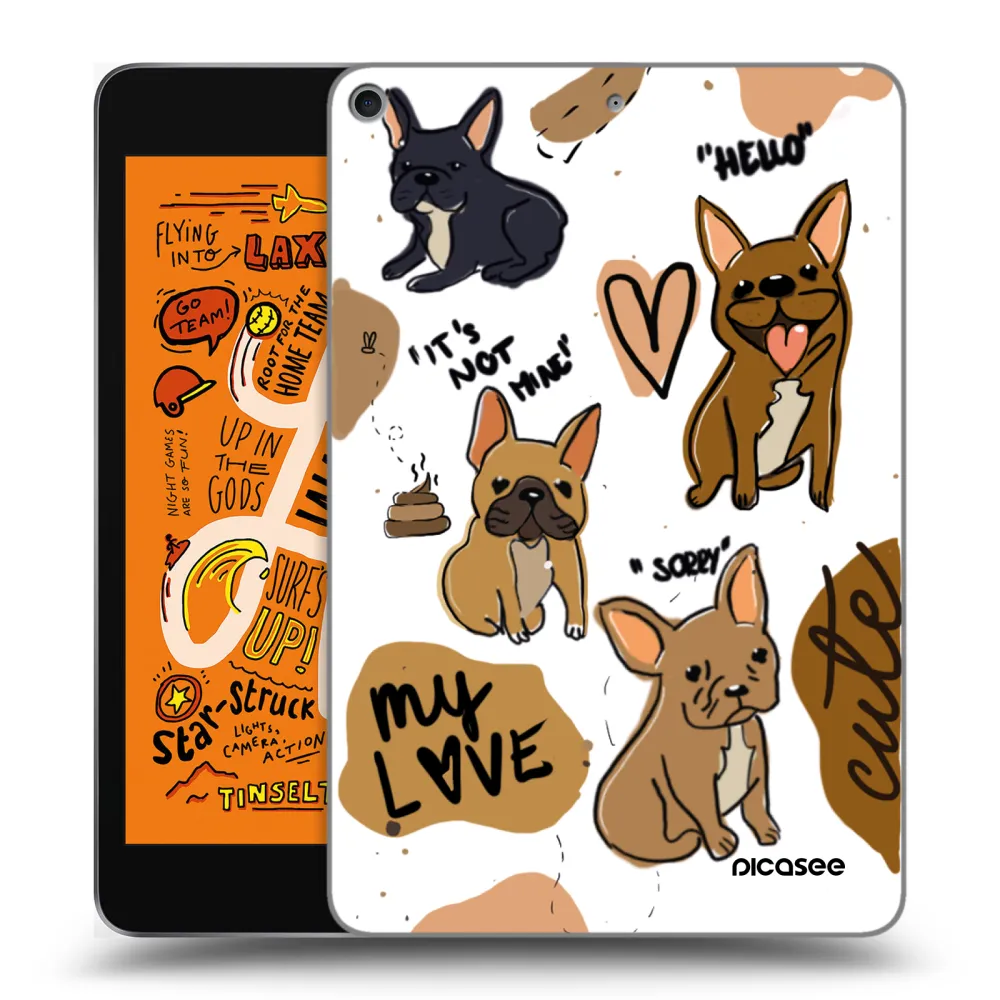 Picasee transparente Silikonhülle für Apple iPad mini 2019 (5. gen) - Frenchies