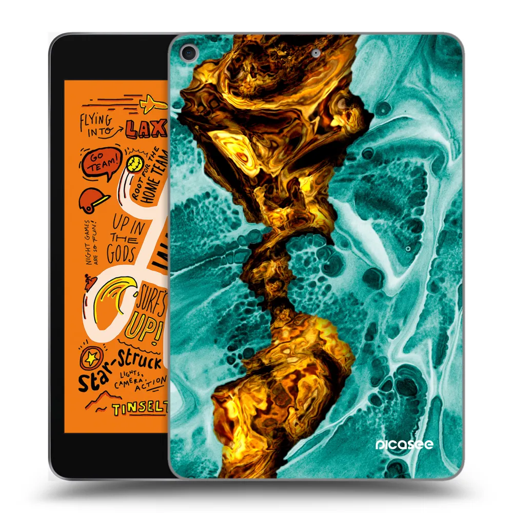Picasee transparente Silikonhülle für Apple iPad mini 2019 (5. gen) - Goldsky