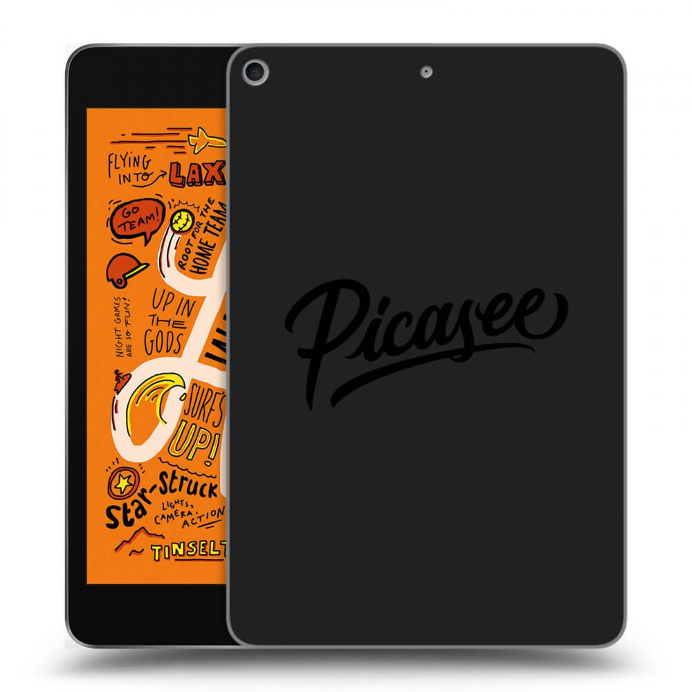 Picasee Schwarze Silikonhülle für Apple iPad mini 2019 (5. gen) - Picasee - old logo - black