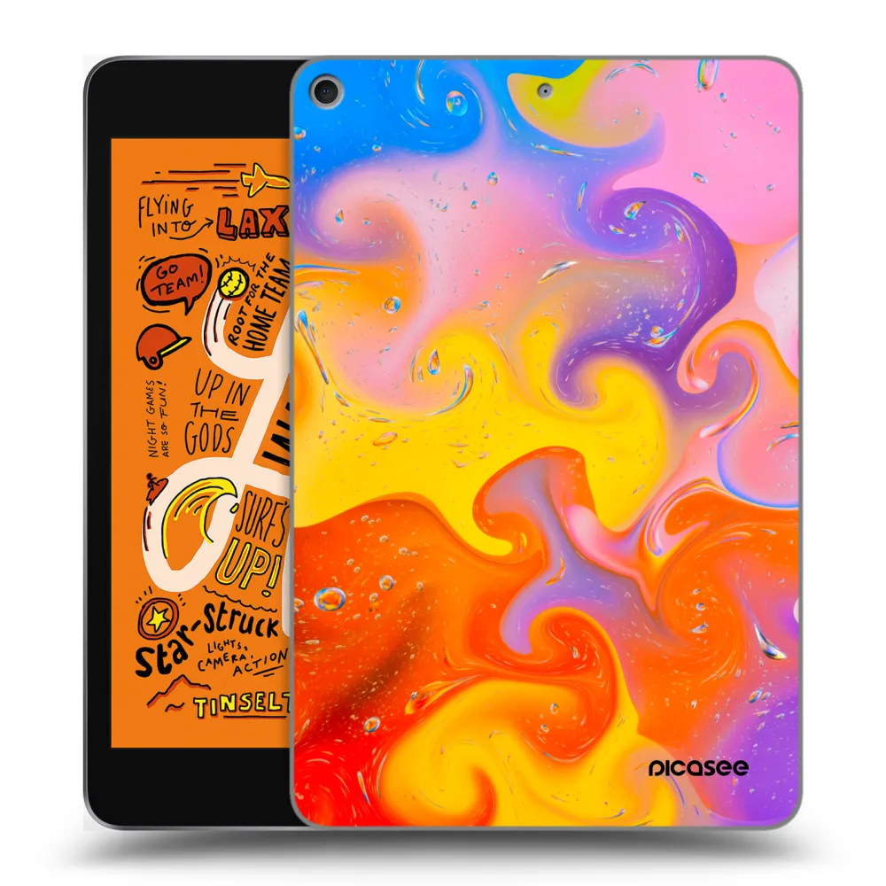 Picasee transparente Silikonhülle für Apple iPad mini 2019 (5. gen) - Bubbles