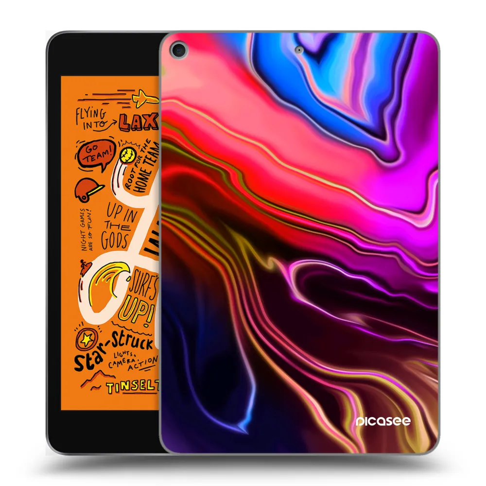 Picasee transparente Silikonhülle für Apple iPad mini 2019 (5. gen) - Electric