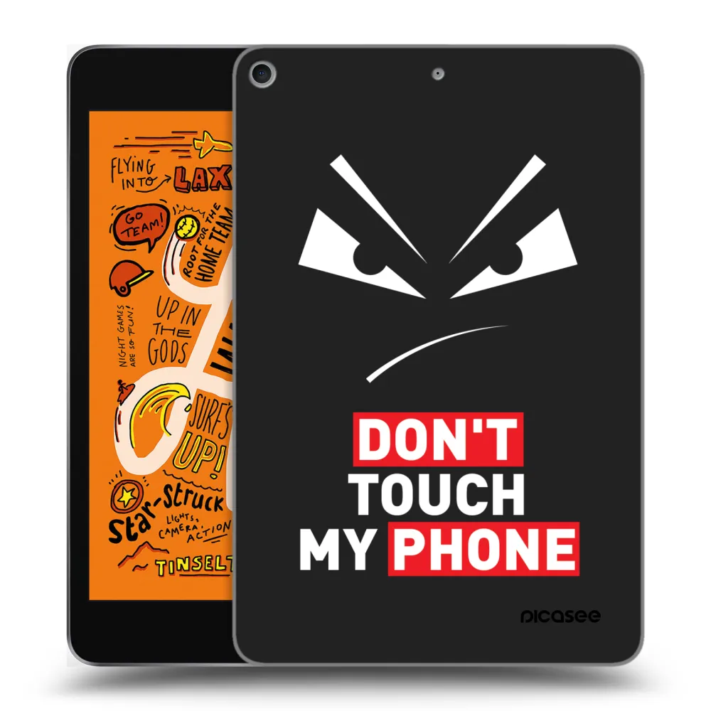 Picasee Schwarze Silikonhülle für Apple iPad mini 2019 (5. gen) - Evil Eye - Transparent