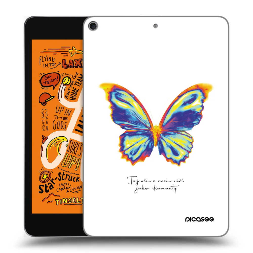 Picasee transparente Silikonhülle für Apple iPad mini 2019 (5. gen) - Diamanty White