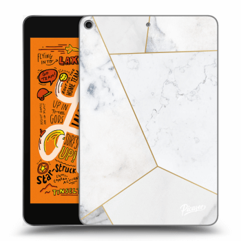 Picasee transparente Silikonhülle für Apple iPad mini 2019 (5. gen) - White tile