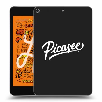 Picasee Schwarze Silikonhülle für Apple iPad mini 2019 (5. gen) - Picasee - old logo - white