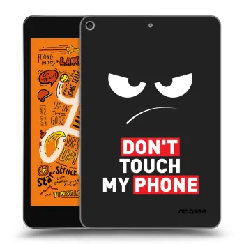 Picasee Schwarze Silikonhülle für Apple iPad mini 2019 (5. gen) - Angry Eyes - Transparent