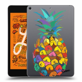 Picasee transparente Silikonhülle für Apple iPad mini 2019 (5. gen) - Pineapple