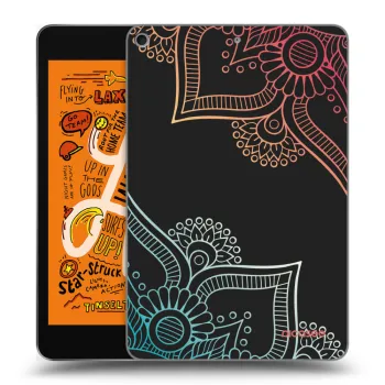 Picasee Schwarze Silikonhülle für Apple iPad mini 2019 (5. gen) - Blumenmuster