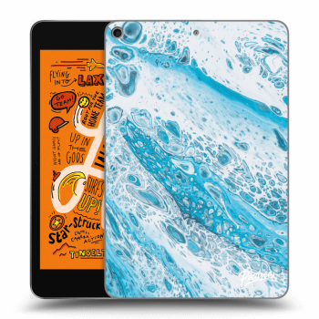 Picasee transparente Silikonhülle für Apple iPad mini 2019 (5. gen) - Blue liquid