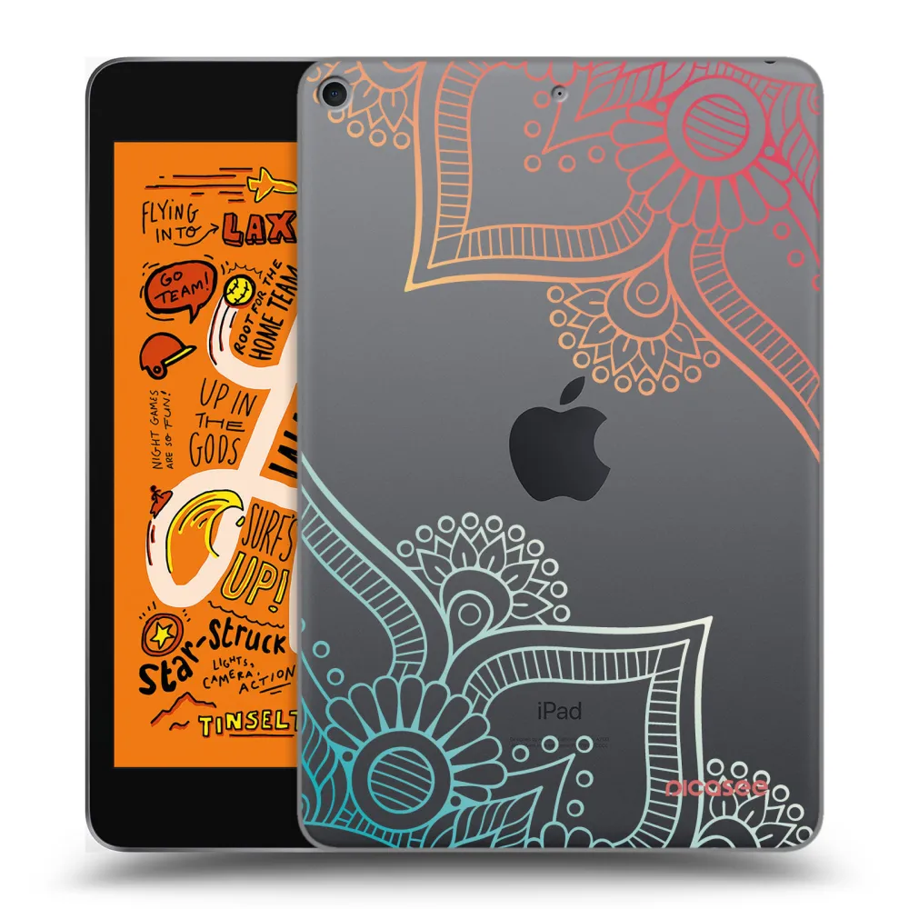 Picasee transparente Silikonhülle für Apple iPad mini 2019 (5. gen) - Blumenmuster