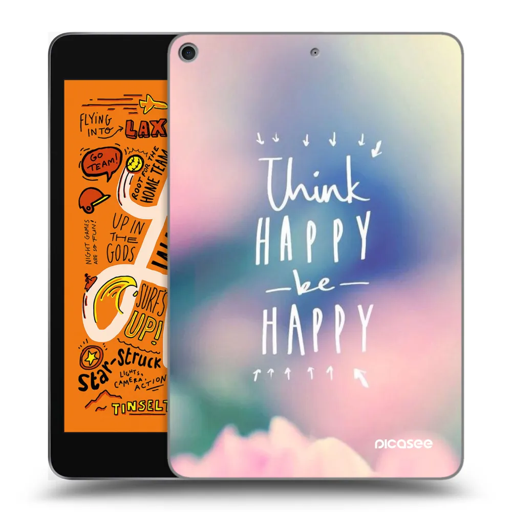 Picasee transparente Silikonhülle für Apple iPad mini 2019 (5. gen) - Denke positiv!