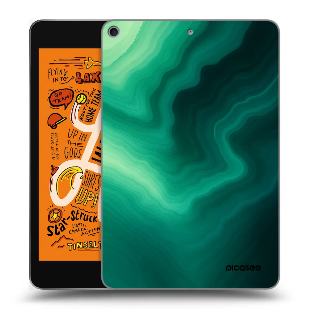 Picasee transparente Silikonhülle für Apple iPad mini 2019 (5. gen) - Malachite