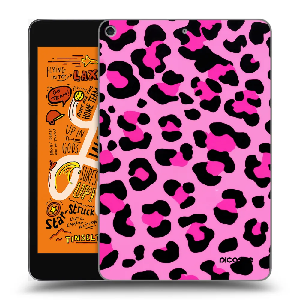 Picasee transparente Silikonhülle für Apple iPad mini 2019 (5. gen) - Pink Tiger