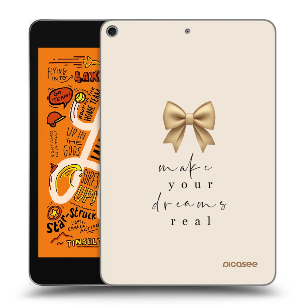 Picasee transparente Silikonhülle für Apple iPad mini 2019 (5. gen) - Golden Dream