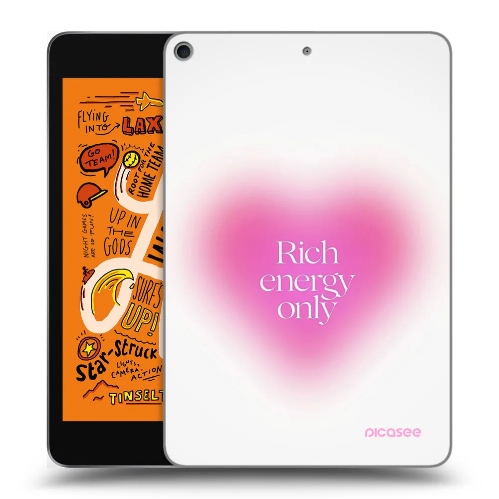 Picasee transparente Silikonhülle für Apple iPad mini 2019 (5. gen) - Rich Energy