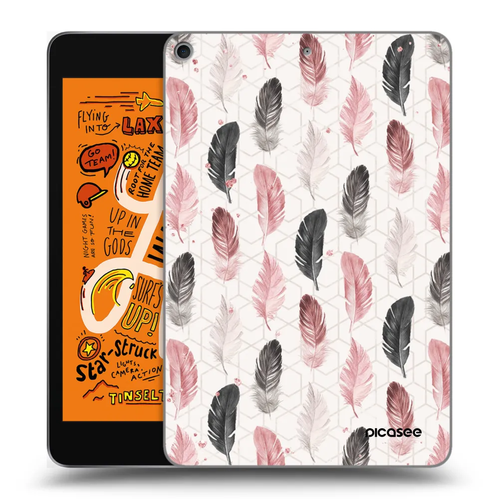 Picasee transparente Silikonhülle für Apple iPad mini 2019 (5. gen) - Feder 2
