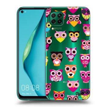 Picasee Huawei P40 Lite Hülle - Transparentes Silikon - Owls