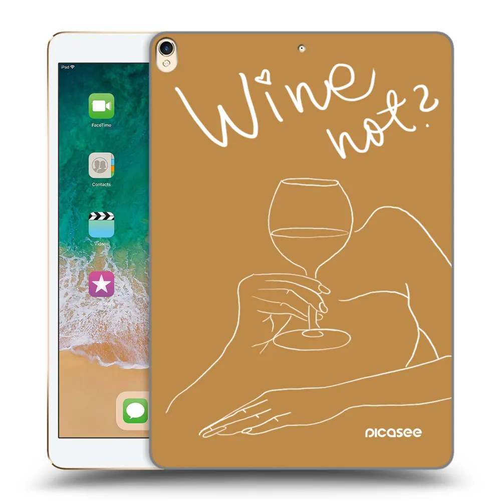 Picasee transparente Silikonhülle für Apple iPad Pro 10.5" 2017 (2. gen) - Wine not